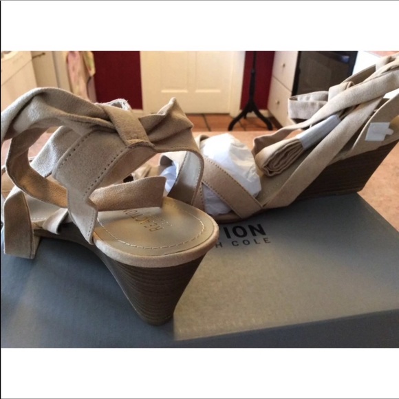 ❤️Brand new nude lace up wedges❤️ - Picture 3 of 6